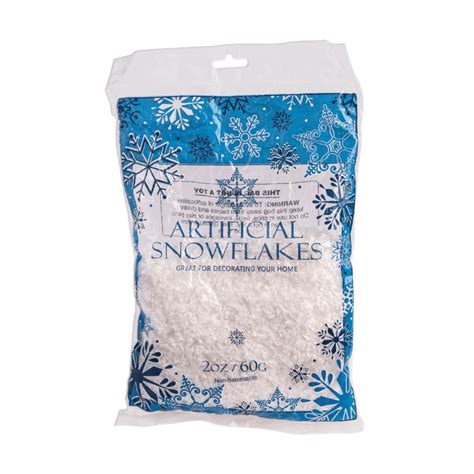 bag of fake snow|artificial snow for decorating.